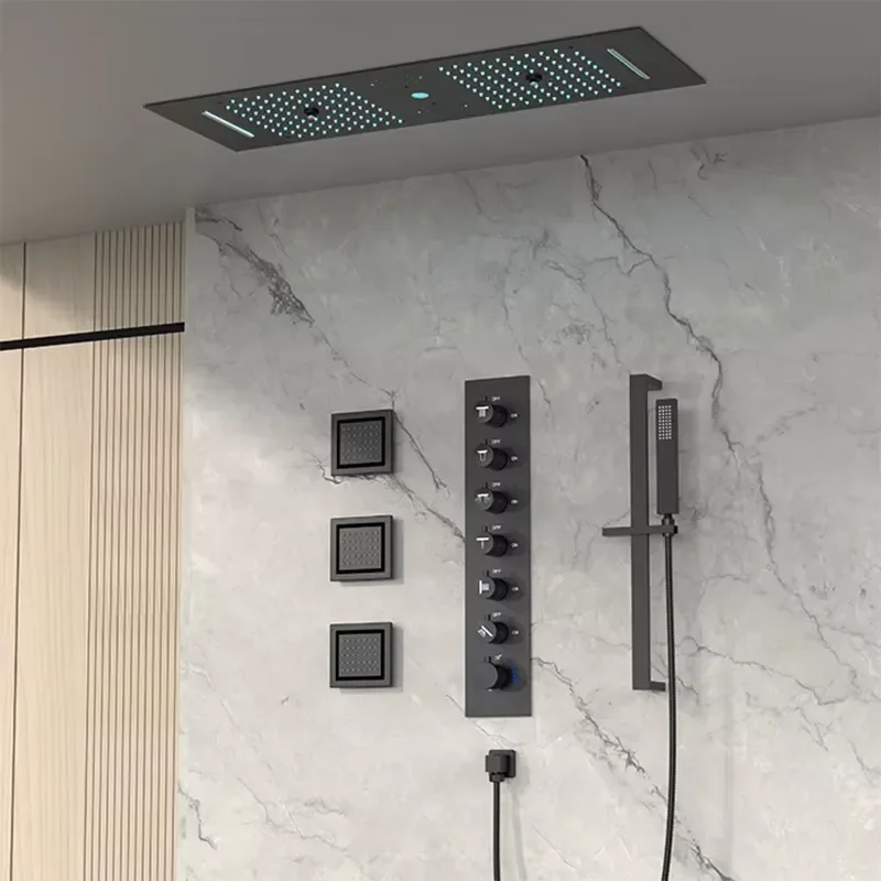 3 Way Wall Mounted Shower Head Stainless Steel 4 Way Concealed Shower System Set for Bathroom