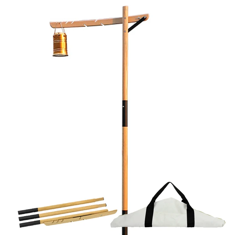 

Outdoor Portable And Packable Wooden Camping Light Frame Retractable Fishing Light Frame Folding Camping Camping&Hiking