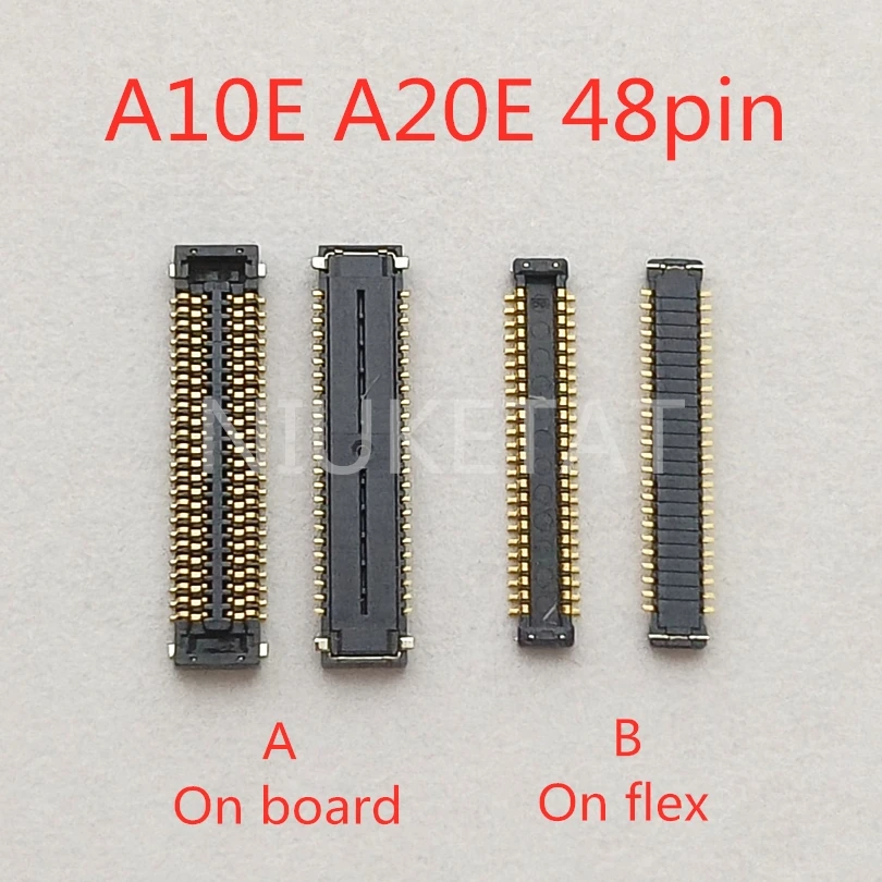 

5-10pcs USB Charging Port Lcd Display FPC Connector For Samsung A20 A205 A205F A10E A102F A20E A202 A202F Plug On Board 48Pin