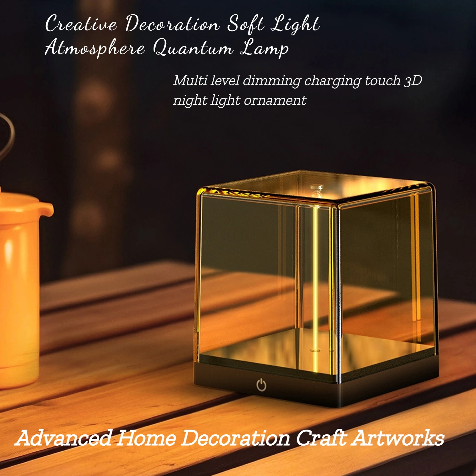 

New Creative Soft Light Atmosphere Touch 3D Luminous Sculpture Home Bedroom Decoration Art Piece Multi-level Dimming Control
