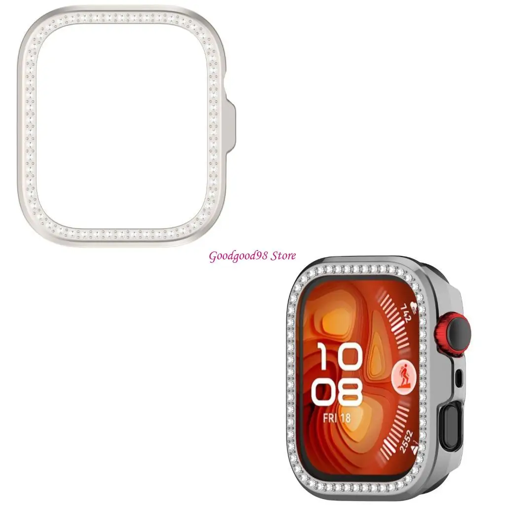 

Hollow Out Smartwatch Bezel Rings Cover Shockproof Housing Watch Case W8EC