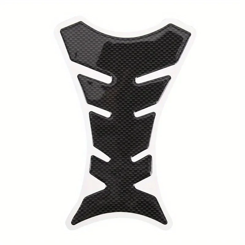 2X Motorcycle Carbon Fiber Tank Pad Protector Stickers Universal Fishbone Design for Honda, Yamaha, Kawasaki, for Suzuki, Ducati