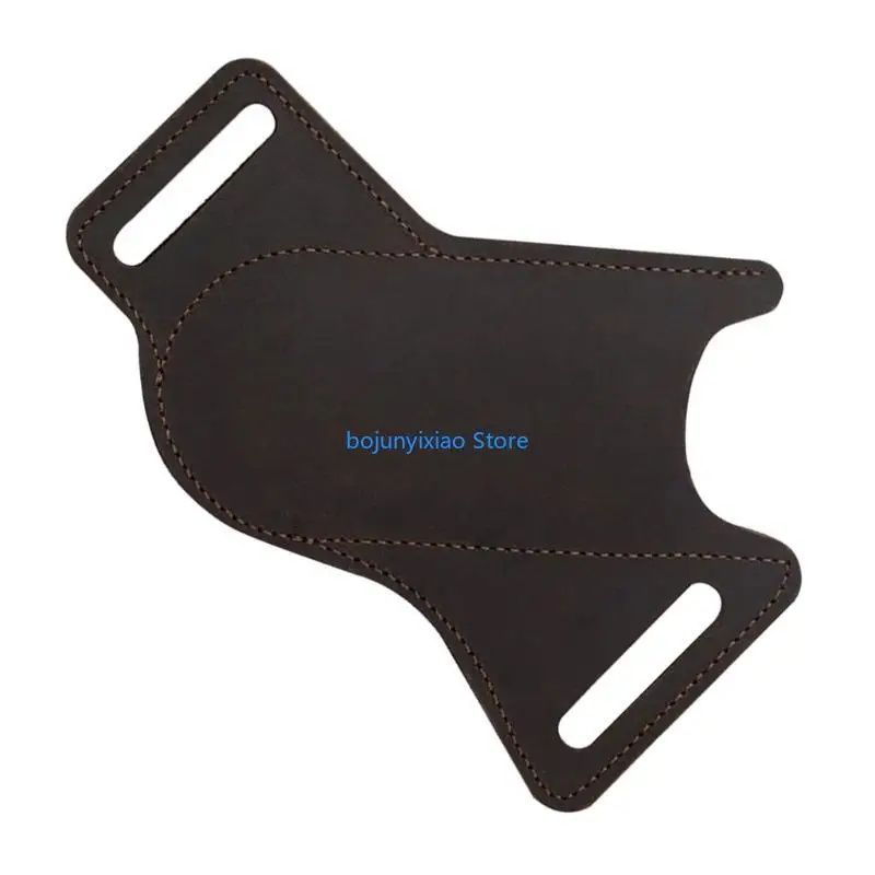 

900B Leather Belt Sheath Hard Exterior Convenient Size Traditional Folding Pocket Knife Multitools Cover for Camping