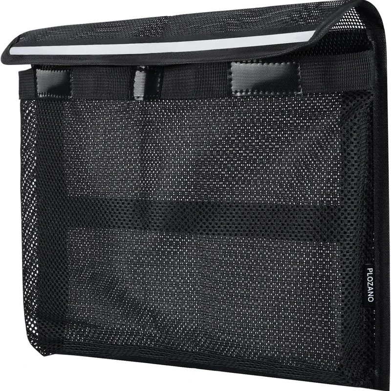 Self-adhesive Boat StorageBag Boats Marine Mesh Bag Strong Adhesive Boatt Storage Fishing Tools with Lid Reflective Leak-Proof