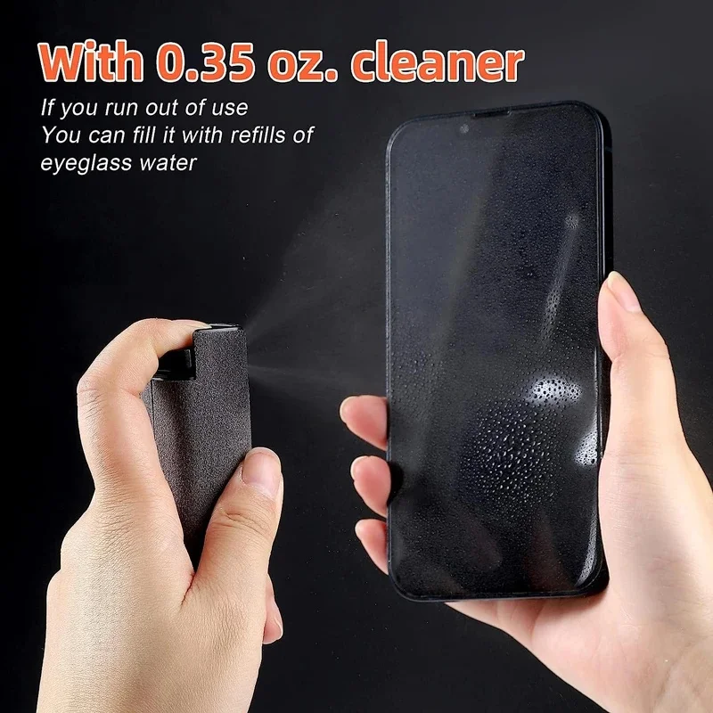 1/2/3/4Pcs 2-In-1 Mobile Phone Screen Spray Bottle Computer Screen Cleaner With Microfiber Cloth Set Cleaning Tools