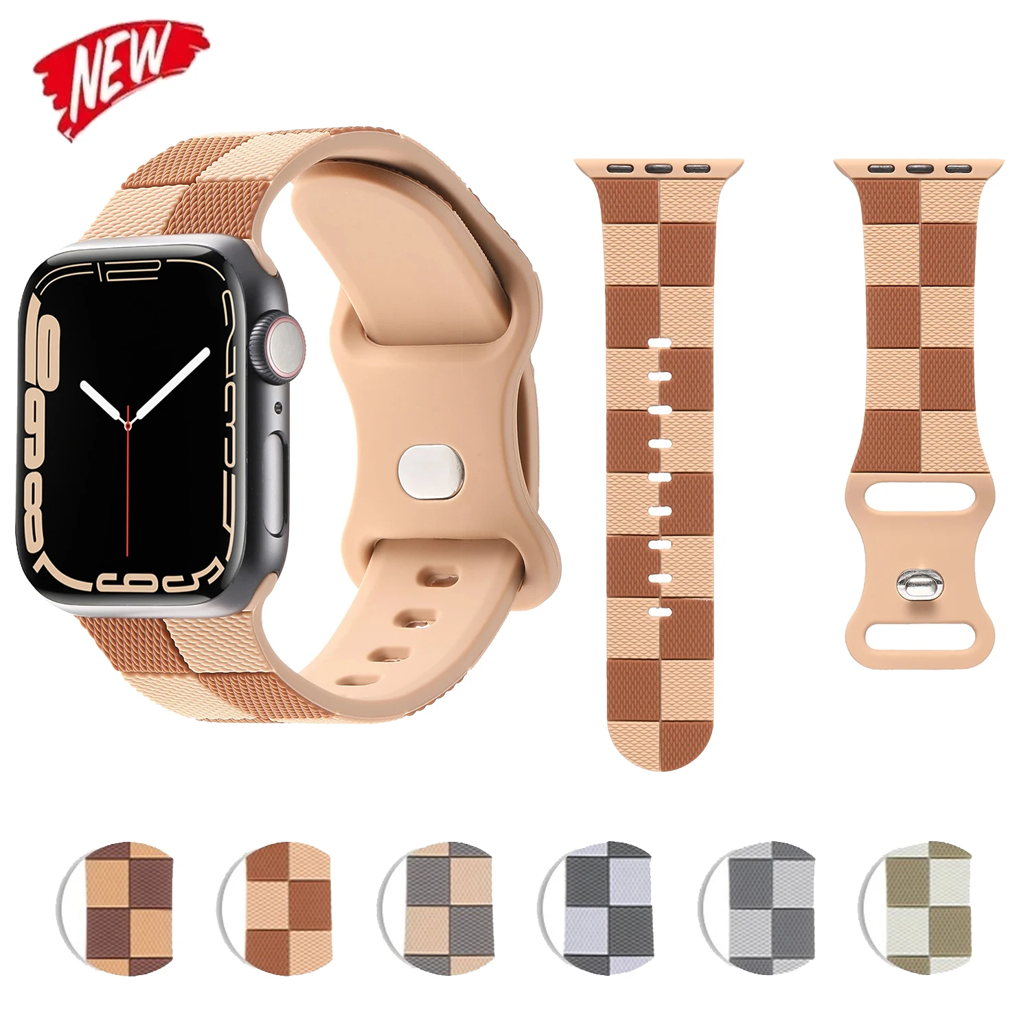 Weiches Silikonarmband für Apple Watch 11 10 9 8 7 6 Armband für iWatch Ultra 2 49mm 45mm 46mm 41mm 40mm 44mm 42mm Bänder