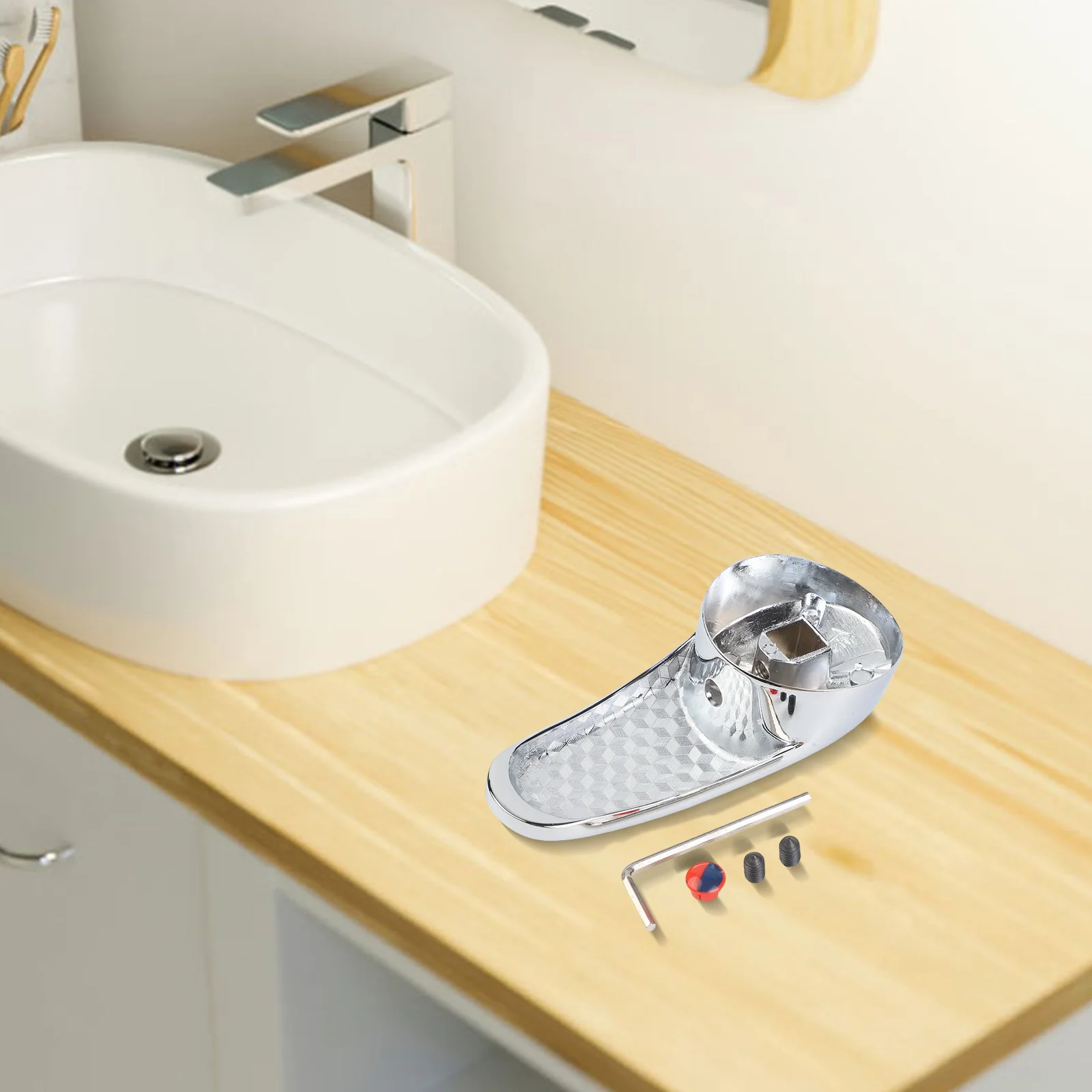 

Высококачественный смеситель, сменная ручка, твердая латунная раковина, одинарные хромированные смесители, практичная ручка для головки