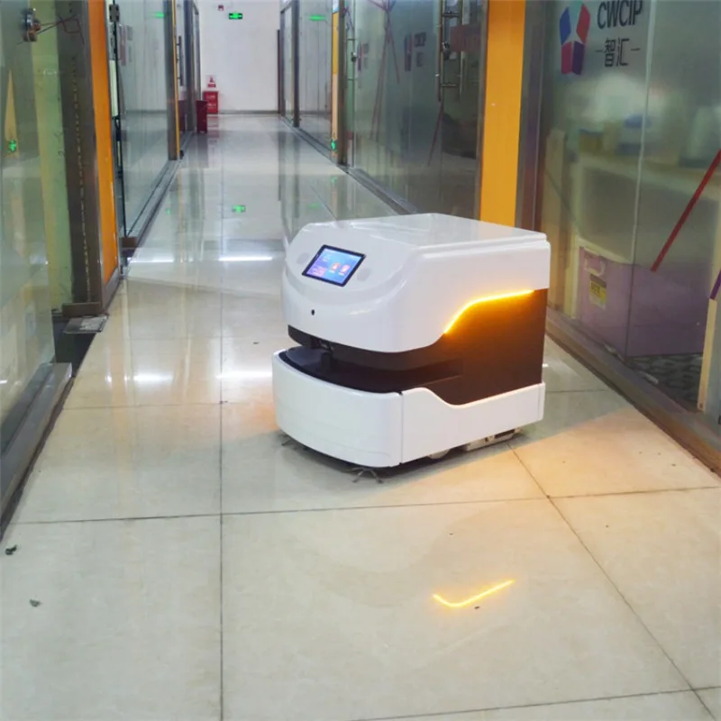 commerical hotel/ mall sweeping robot with lithium battery smart service robot for cleaning