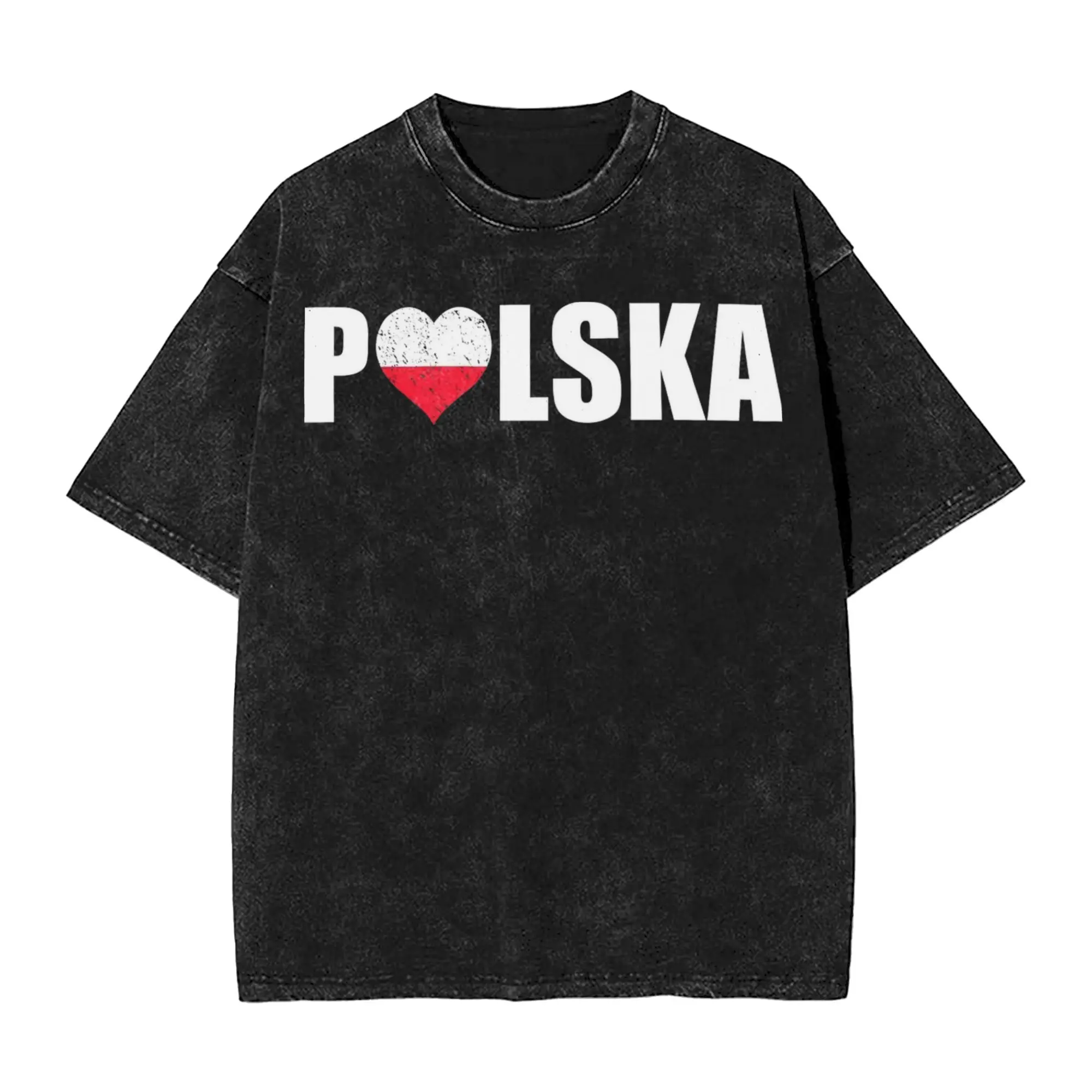 2026 Be Like Poland Polska Polish Flag  Washed Shirts Merch Oversize T-Shirts  for Men Women Tees