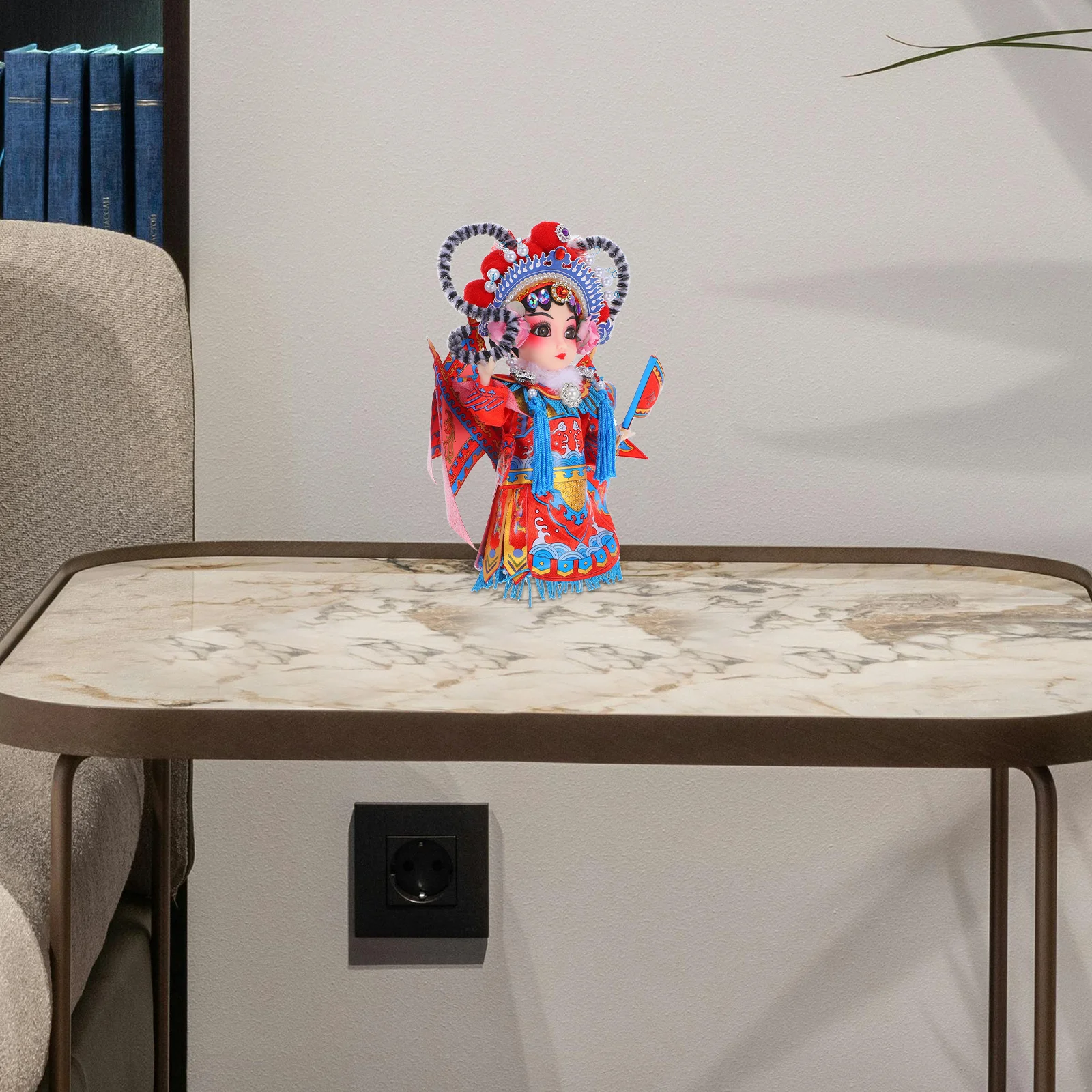 

1pcs Chinese Silk Peking Opera Traditional Cultural Decor Home Office Car Party Decoration Asian