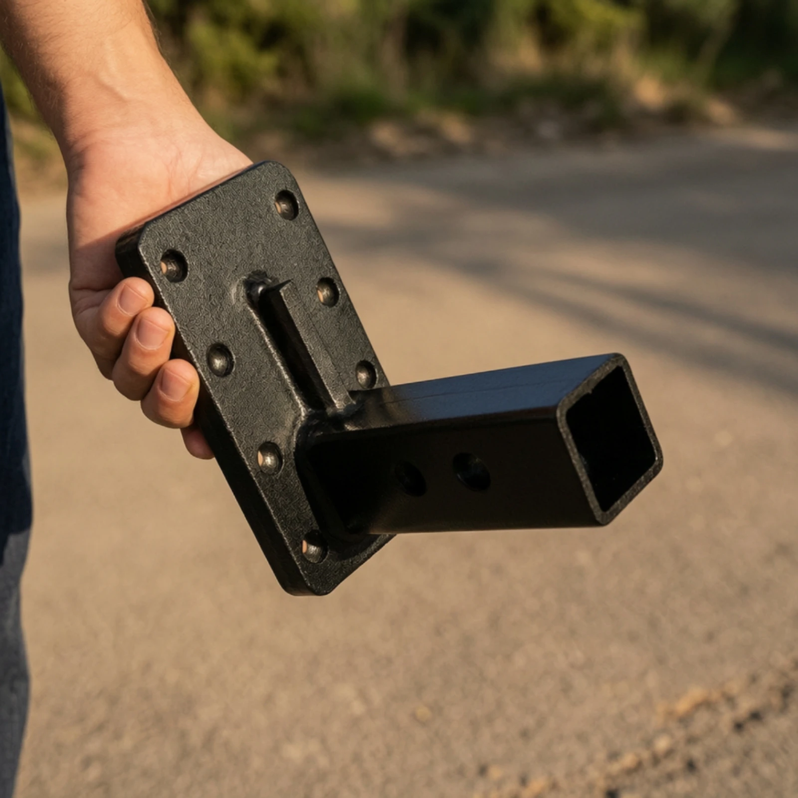hitch-adapter-with-mounting-plate-universal-trailer-hitch-adapter-textured-easy-to-install-for-haulers-towing-recovery