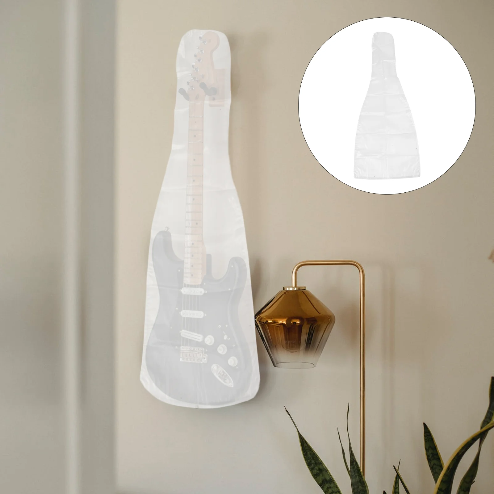 

Guitar Cover Plastic Instrument Bass Translucent Dirt Resistant -proof for Protector Waterproof Guitars