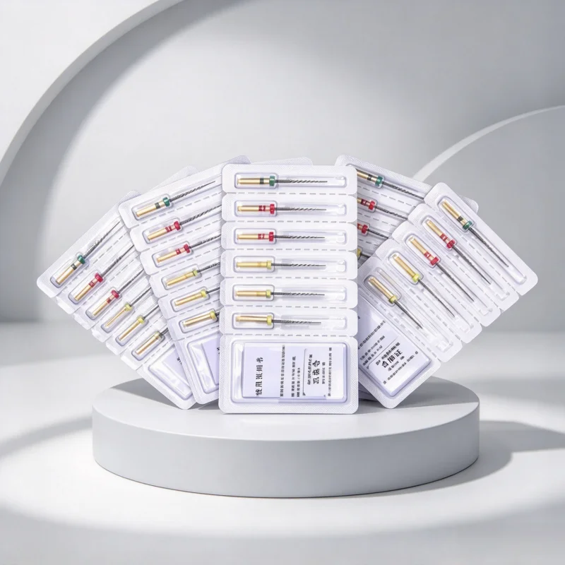 30Pcs SOCO PRO Niti File Dental Heat Activated Rotary Files Super Cutting Force Anti-broken Root Canal File
