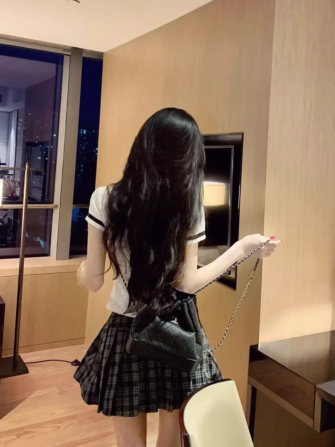 Set scolastico estivo in stile coreano per arte scolastica Set uniforme in due pezzi con gonna a pieghe blu scuro JK Set uniforme Jk a maniche corte alla moda