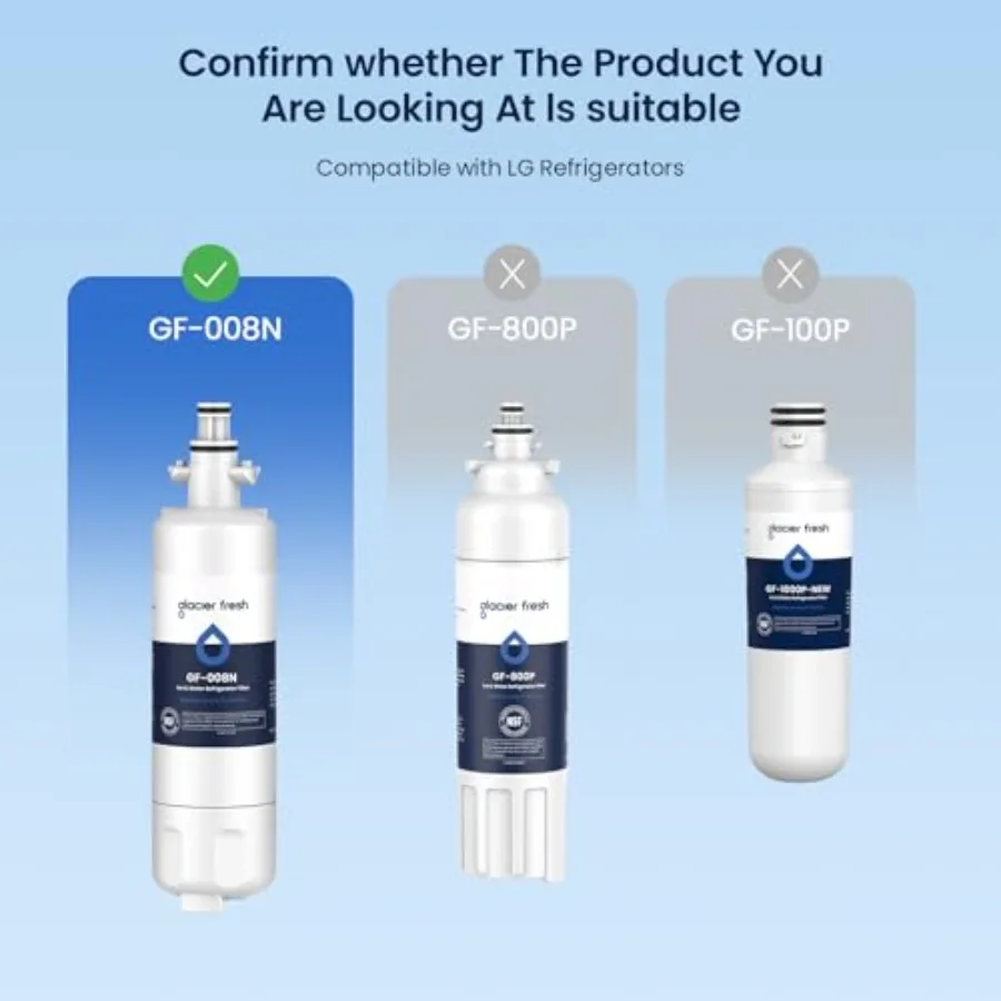 GLACIER FRESH Fridge Freezer Water Filter Replacement for Blomberg Beko 4874960100 Water Filter 1 Pack
