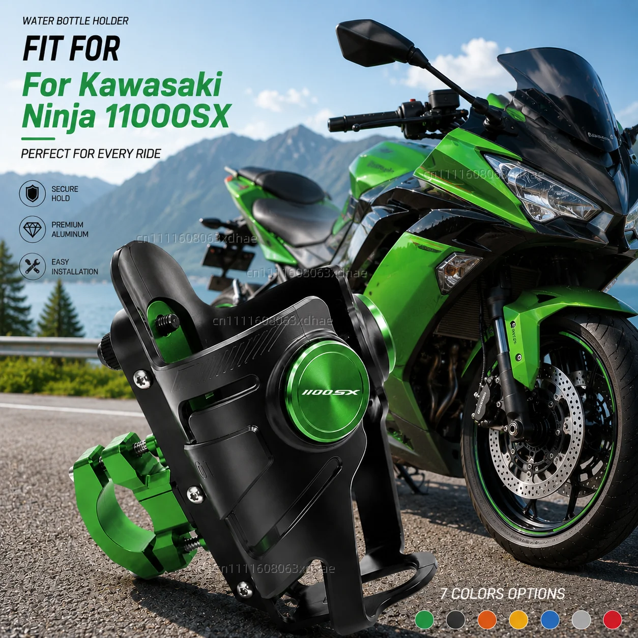 

Motorcycle Water Bottle Holder For Kawasaki Ninja 11000SX 1000sx 1100 Coffee Beverage Tea Cup Support Modification Accessories