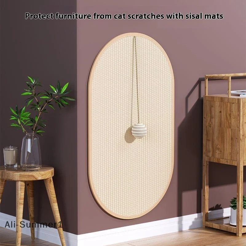 

Durable Sisal Cat Scratch Pads, Cat Wall Pads, Sofa Claw Grinding Pads, Scratch Board Wall Stickers Cat Pet Toys Pet Accessories