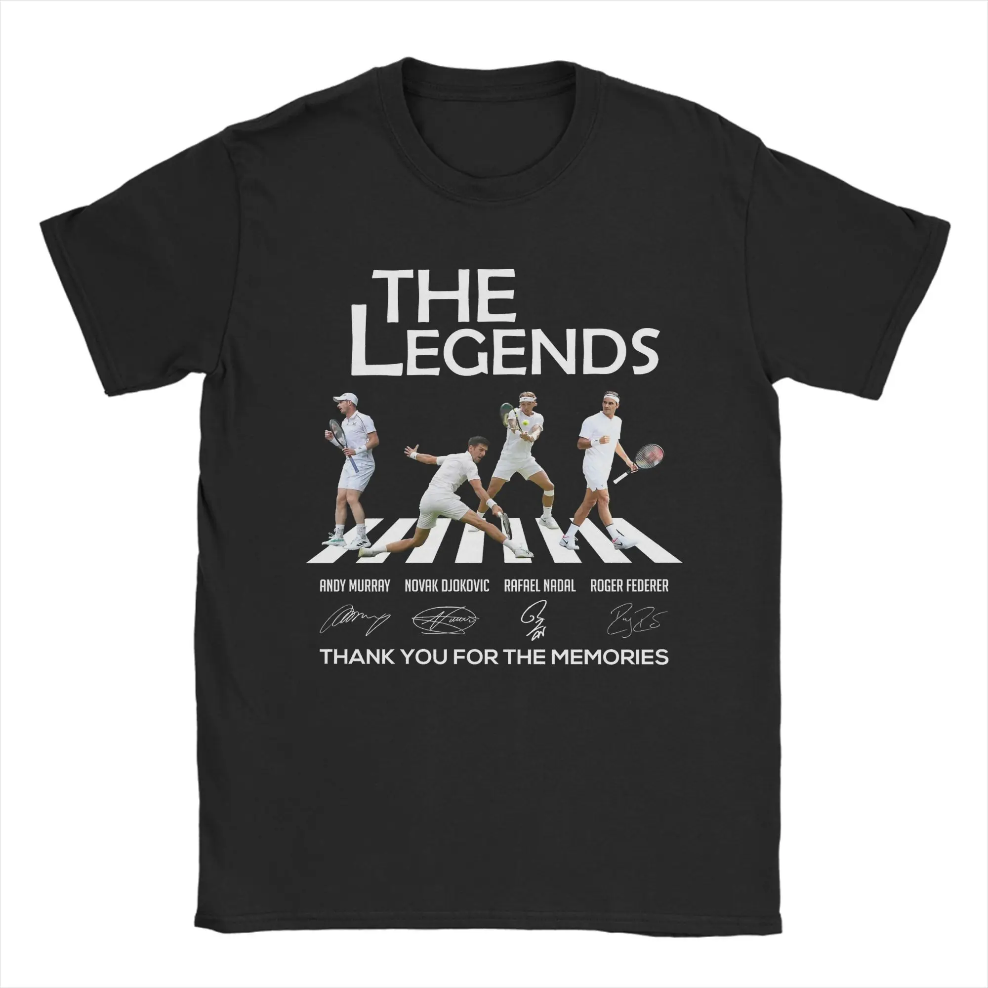 رافائيل الأساطير روجر فيدرر الرجال تي شيرت خمر تيز قصيرة الأكمام طاقم الرقبة تي شيرت 100% القطن 4XL 5XL 6XL بلايز