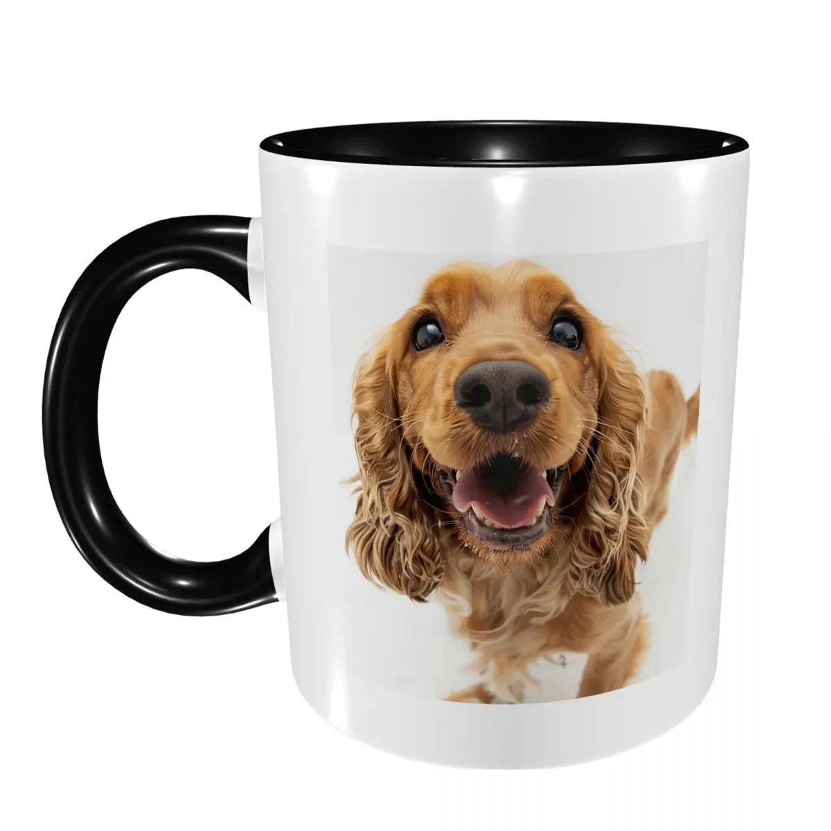 Tail Wagging Wisdom_ Nurturing Your Cocker Spaniel Spirit Mug Ceramic Coffee Cups Tea Mugs Milk Cup Drinkware Gift for Friends