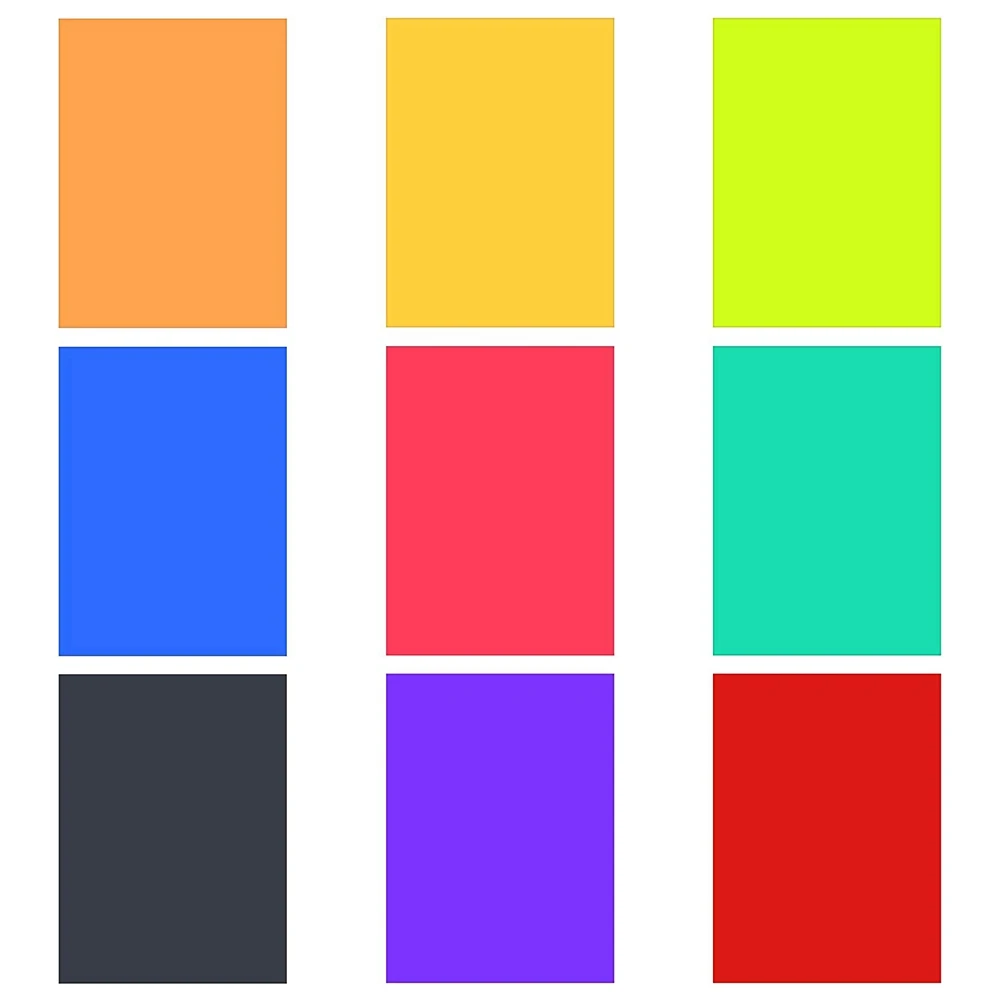 9ชิ้นตัวกรองแสงเจลสีแก้ไขสีภาพซ้อนทับฟิล์มแสงตัวกรองเจลสำหรับฟิล์ม, วิดีโอ, ภาพถ่าย, เวที (หลายสี)