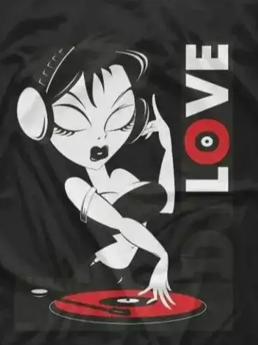 

Fashion Streetwear DJ Love Art T-Shirt 100% Cotton O-Neck Short Sleeve Summer Casual Mens T-shirt Size S-3XL