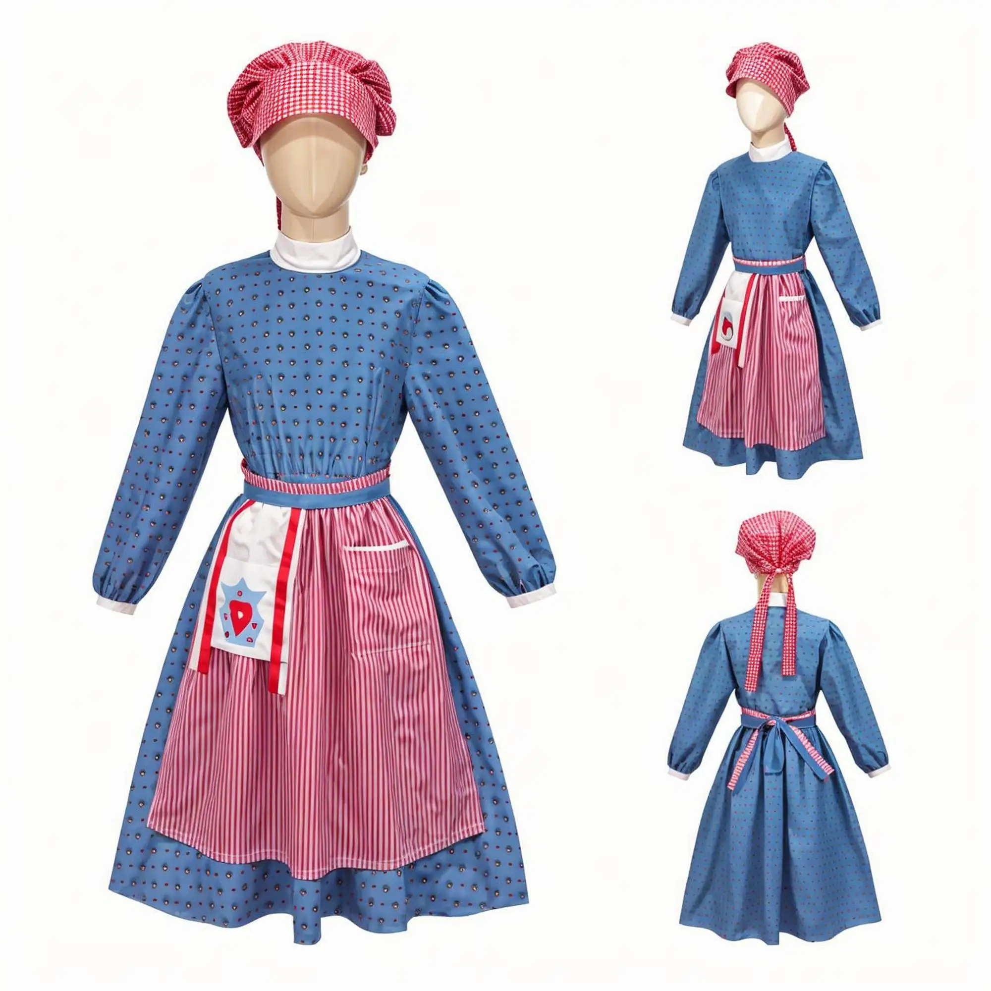 Vestido de fiesta elegante Medieval renacentista de Francia, Abbey Prairie, disfraz de princesa Bella para mujer, traje de sirvienta para actuación