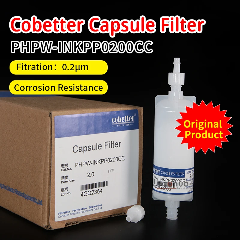

Cobetter Ink Filter PHPW-INKPP0200CC 0.2μm Corrosion Resistant Original For Eco Solvent Water Based Inkjet Printer