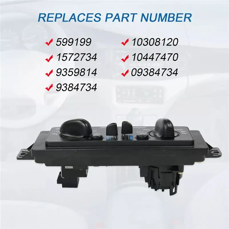 BEDW-Car A/C Heater Climate Control Temperature 10308120 10447470 For Buick Century Regal 2000-2005 Regulator W/Dual Air