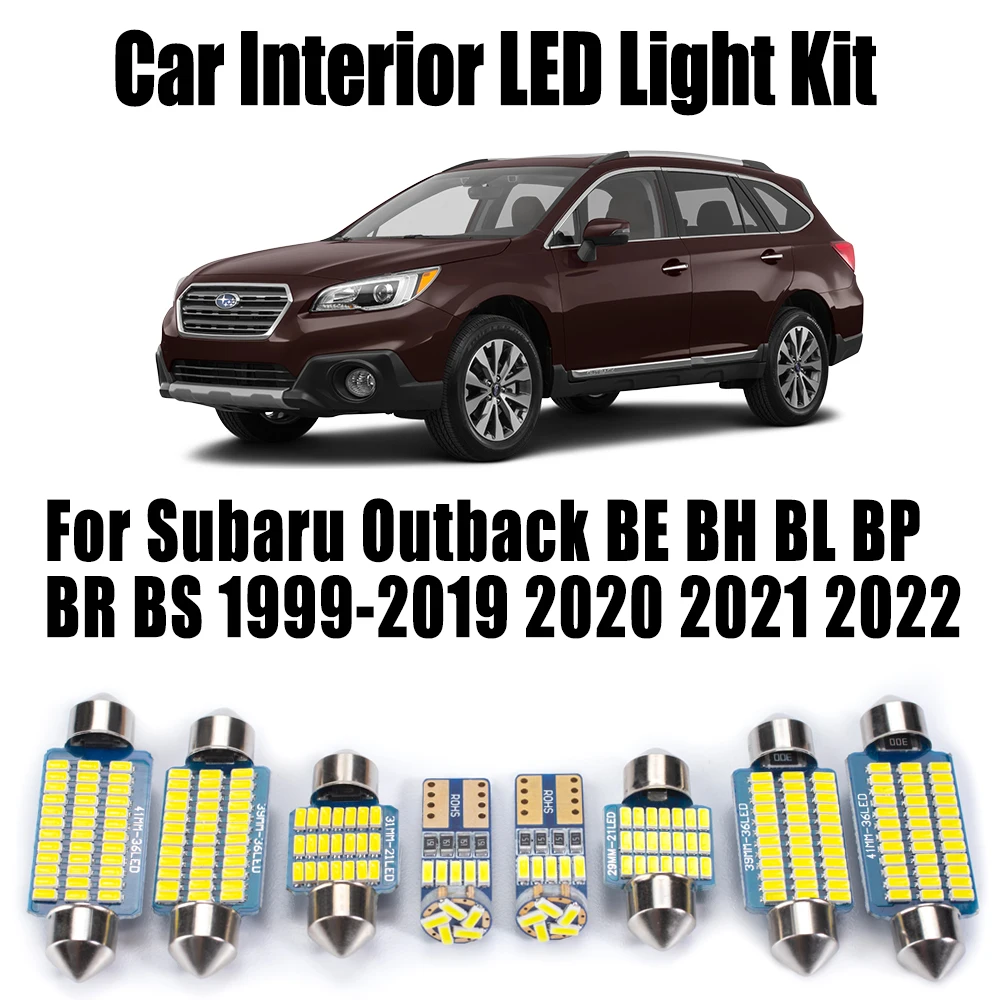 For Subaru Outback BE BH BL BP BR BS 1999- 2017 2018 2019 2020 2021 2022 Car Ceiling Bulb LED Interior Door Map Dome Light Kit