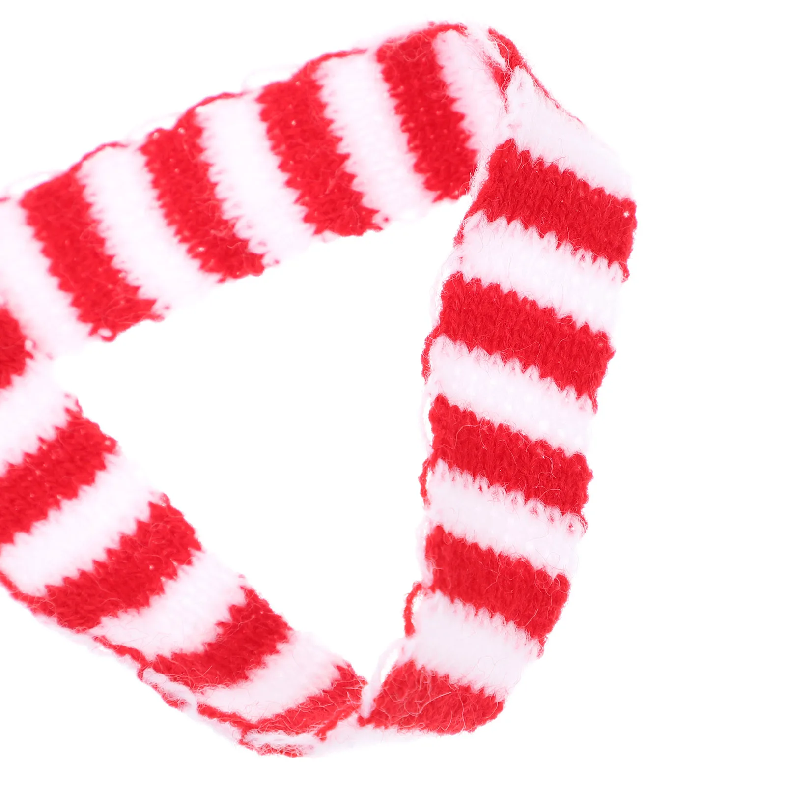 

3 Pcs Scarf Coffee Cup Decoration Mini Toy Scarves Xmas Ornaments Knitting for Bottles Cloth Delicate Decorations