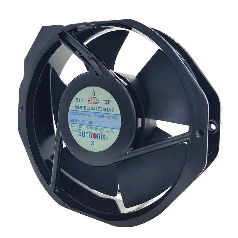 Axial Cooling Fan SJ1738HA2 AC220V 172×150×38mm Industrial Ventilation Exhaust Fan