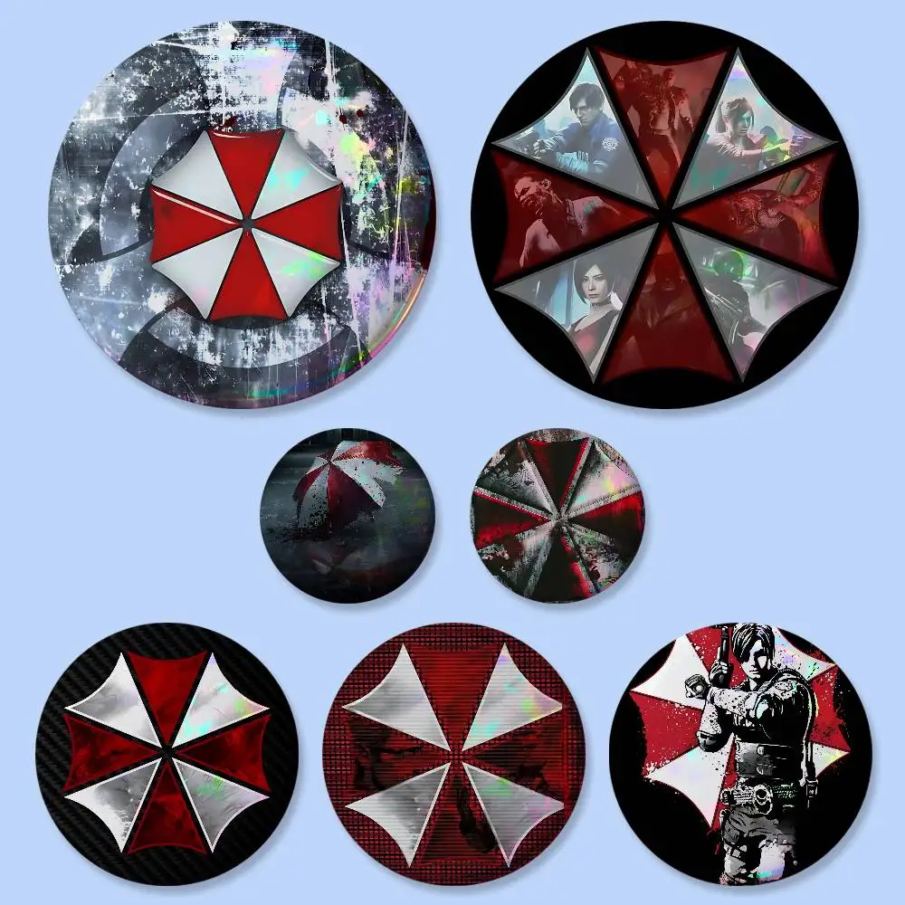 The Logo Umbrella Corporation Badges Button Round Creative Pin Brooch Badge Bag Decor Accessories Fans Collect Friends Gifts