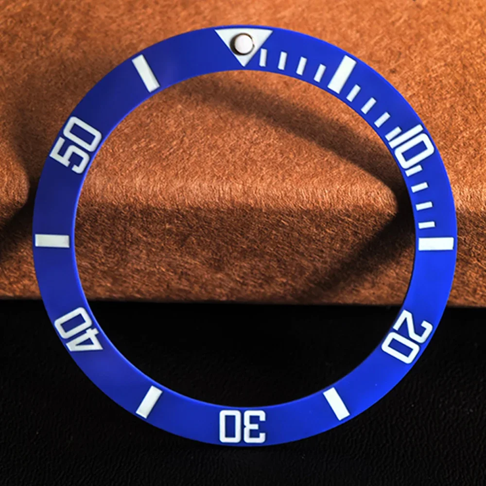 41mm Watch Bezel for MDV106-1A MDV-107-1A1/1A2 Diving Watches Modified Part Luminous Scale Replacement Insert Bezels