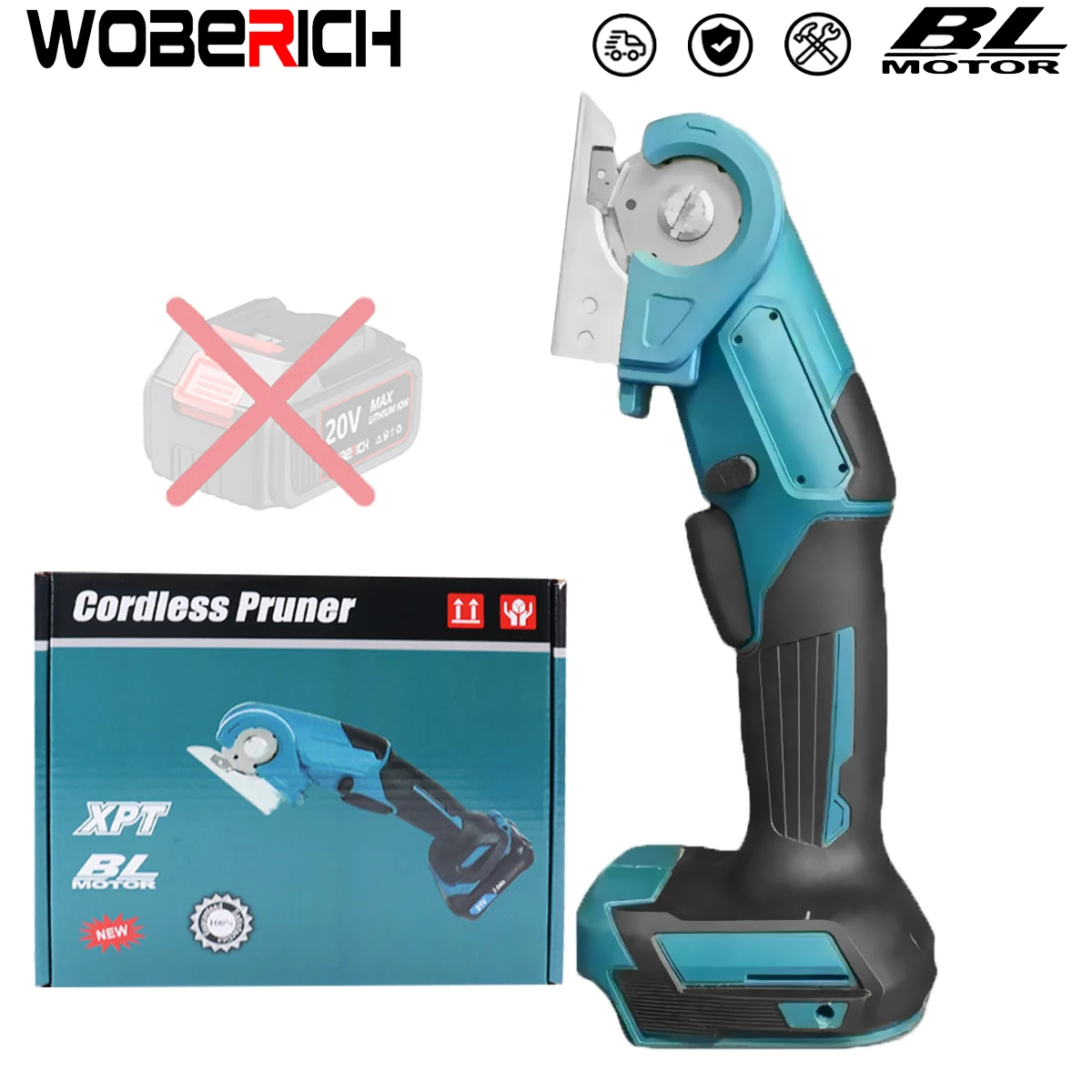 electric-carpet-scissors-round-knife-cutting-multi-functional-pruner-cloth-fabric-scissors（no-battery）for-makita-18v-battery