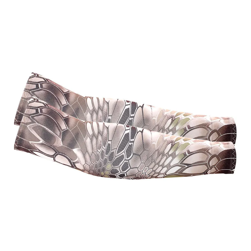 Arm Sleeves UV Protection Cooling Ice Silk Unisex Men Women Cycling Fishing Outdoor Breathable Stretch Lightweight Multicolor