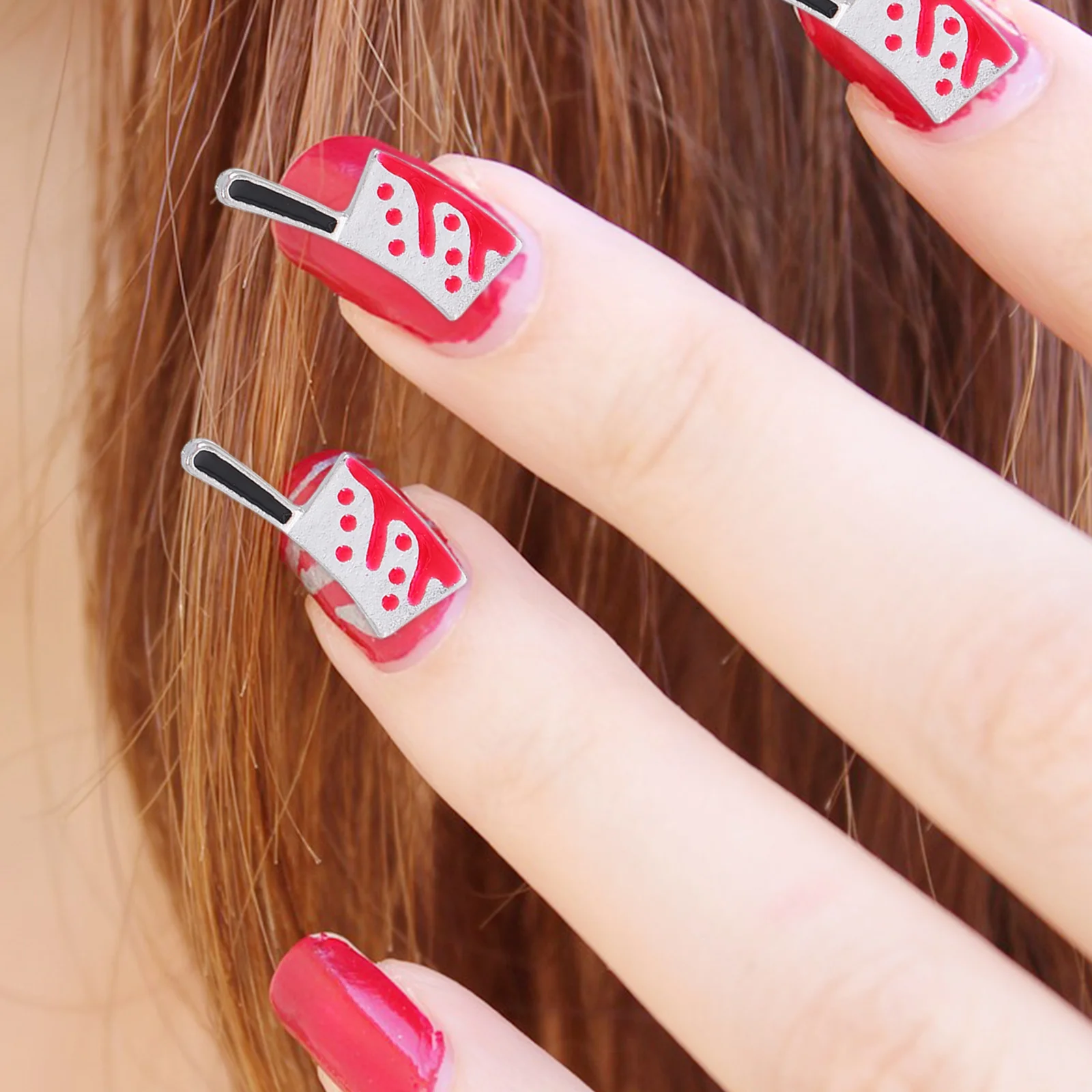 

10Pcs Halloween Nail Studs Exquisite Metal Art Charms Small Cutters Decoration Supplies Party Use Halloween Nail Charms