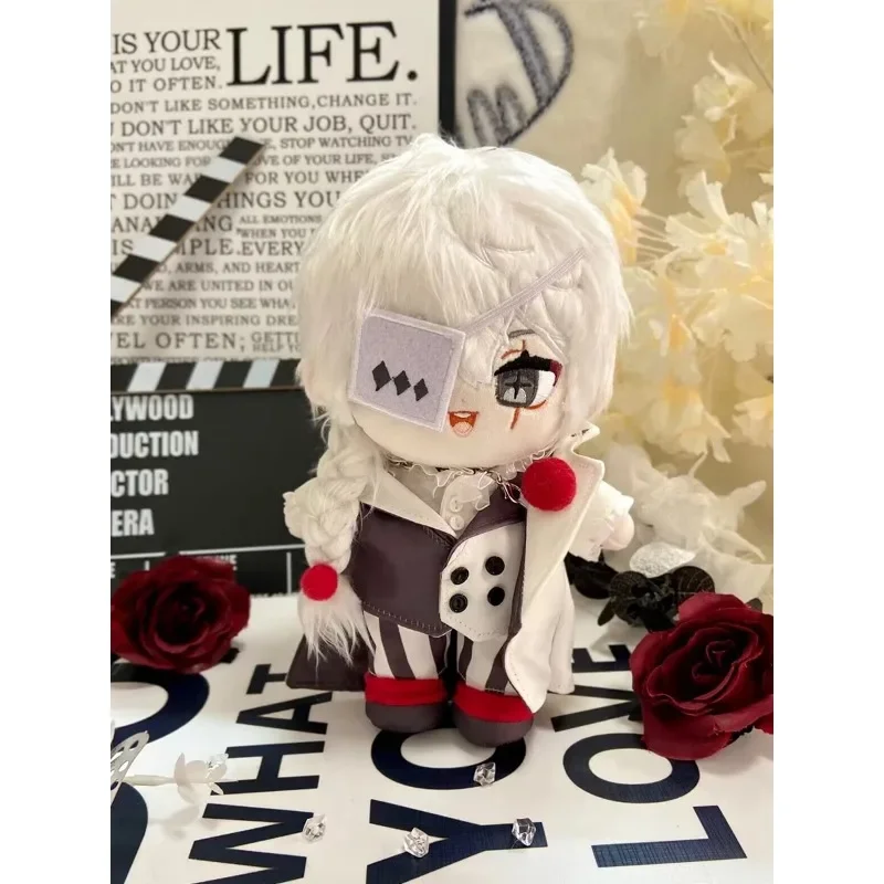 Peluche de Anime perros callejeros Bungou, disfraz de algodón, muñeca Gogol Nikolai de 20cm, bonito vestido, marionetas de juguete de peluche para chico y adulto coleccionable