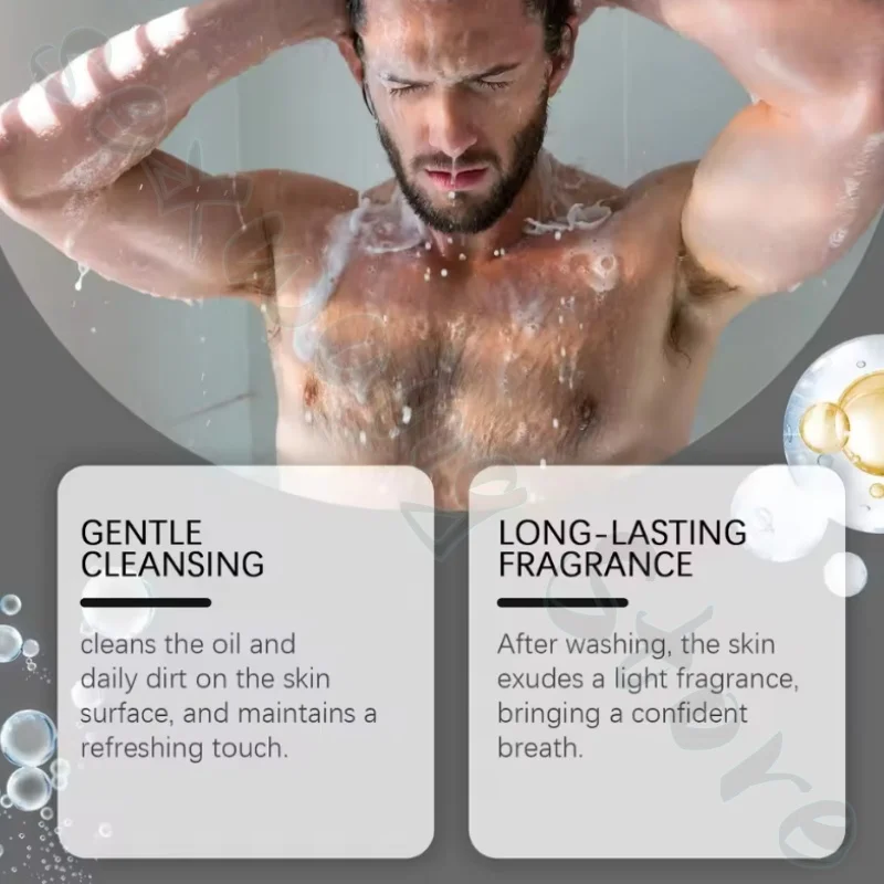 جل الاستحمام المنعش لملح البحر للرجال من JVR، عطر طويل الأمد للجسم بالكامل، رائحة مضادة للعرق، عطر فواكه رياضي #4