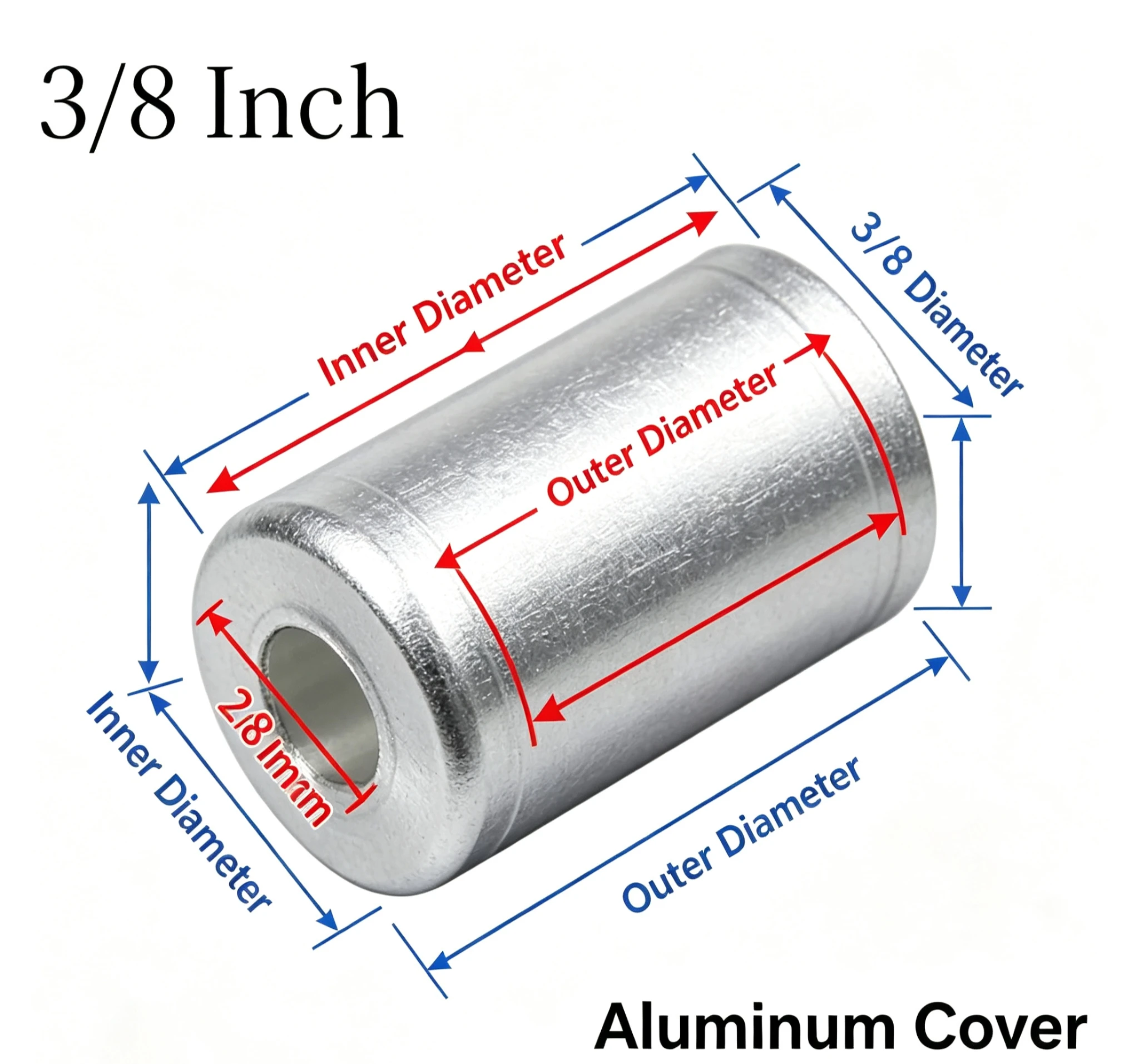 100Pcs 3/8Inch Aluminum AC Hose Connector Dust Caps FIT FOR Car AC R12 Protective Covers Auto Repair Bulk Inventory