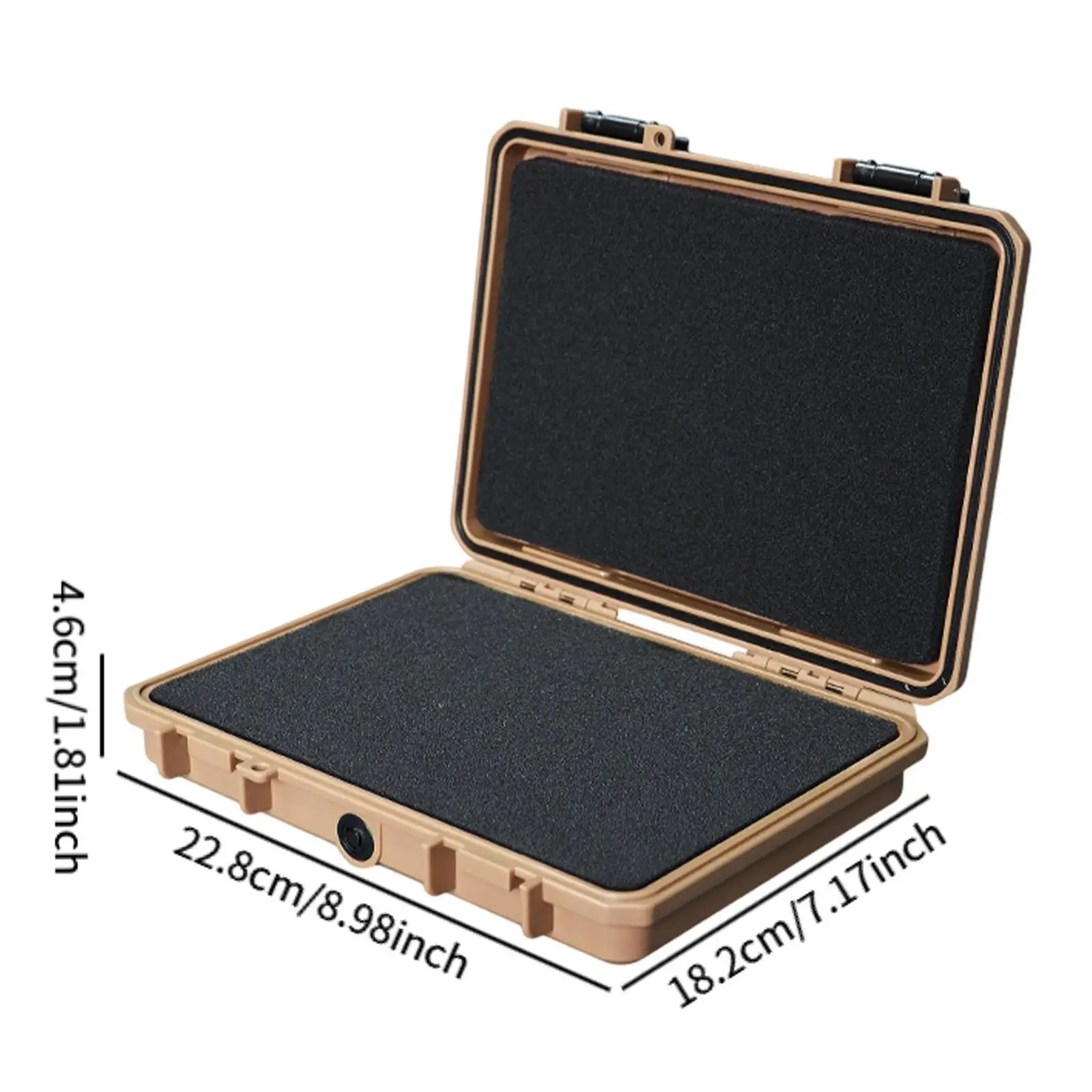 Waterproof Hard Case Portable Impact Resistant Protector Multipurpose Tool Box for Outdoor Garage Electrician Home Electronic