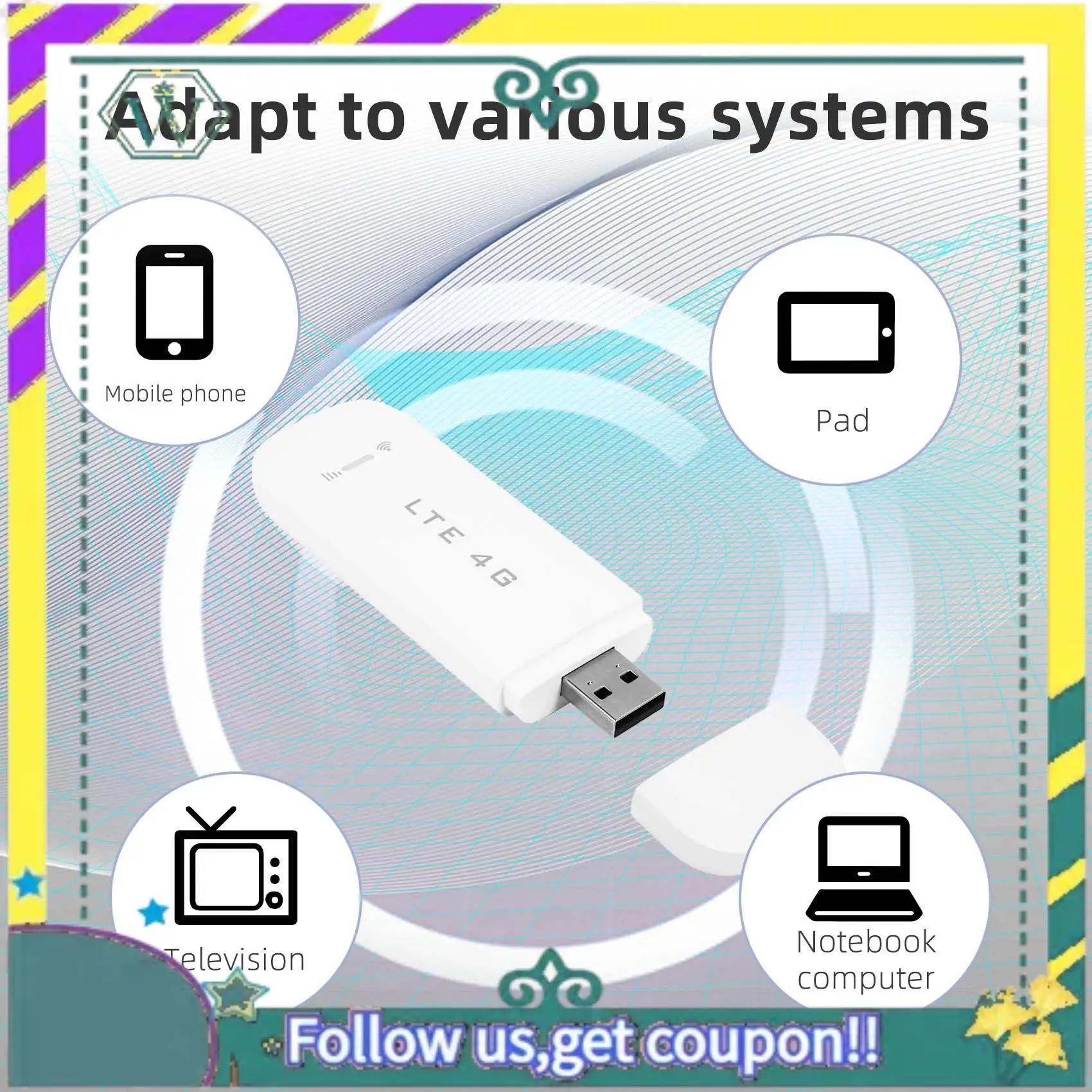 NEW Lte Sim Kaart Data USB Router 3G/4G Wifi Router Draadloze USB Auto Modem 4G Wifi Sim Card Stick Mobiele Hotspot/Dongle