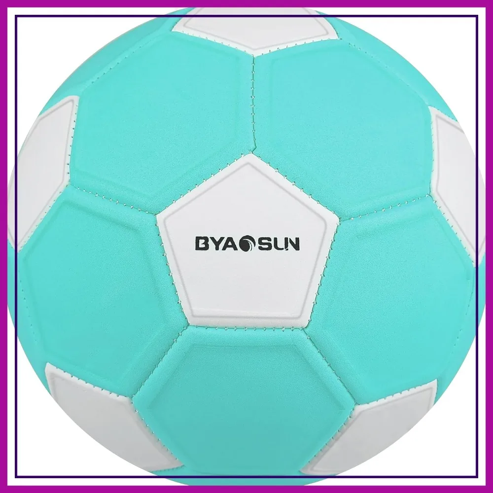 Balón de Fútbol Curvo Talla 4, Balón de Espuma Suave para Interiores y Exteriores, Balón de Entrenamiento con Efecto Curva para Niños, Jóvenes y Adultos
