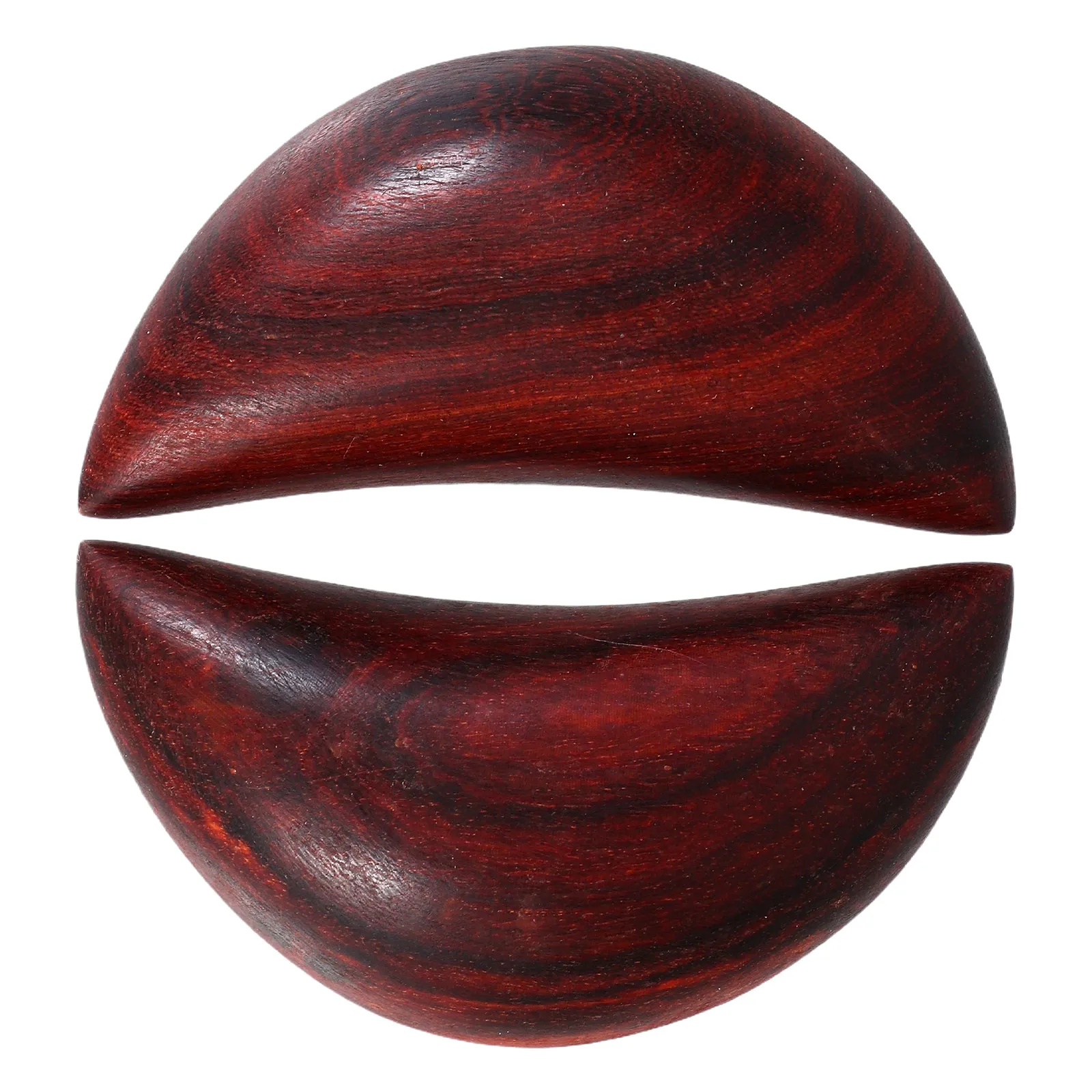 Wooden Divination Cups Set Sandalwood Gua Blocks for Spiritual Guidance Meditation Ritual Practice