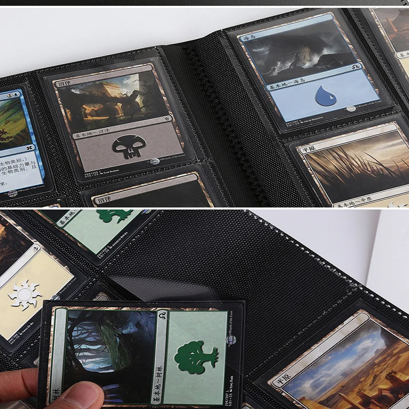 360 card capacity pocket 9 grid card storage book ID card ticket game card storage book Photo loose-leaf storage book