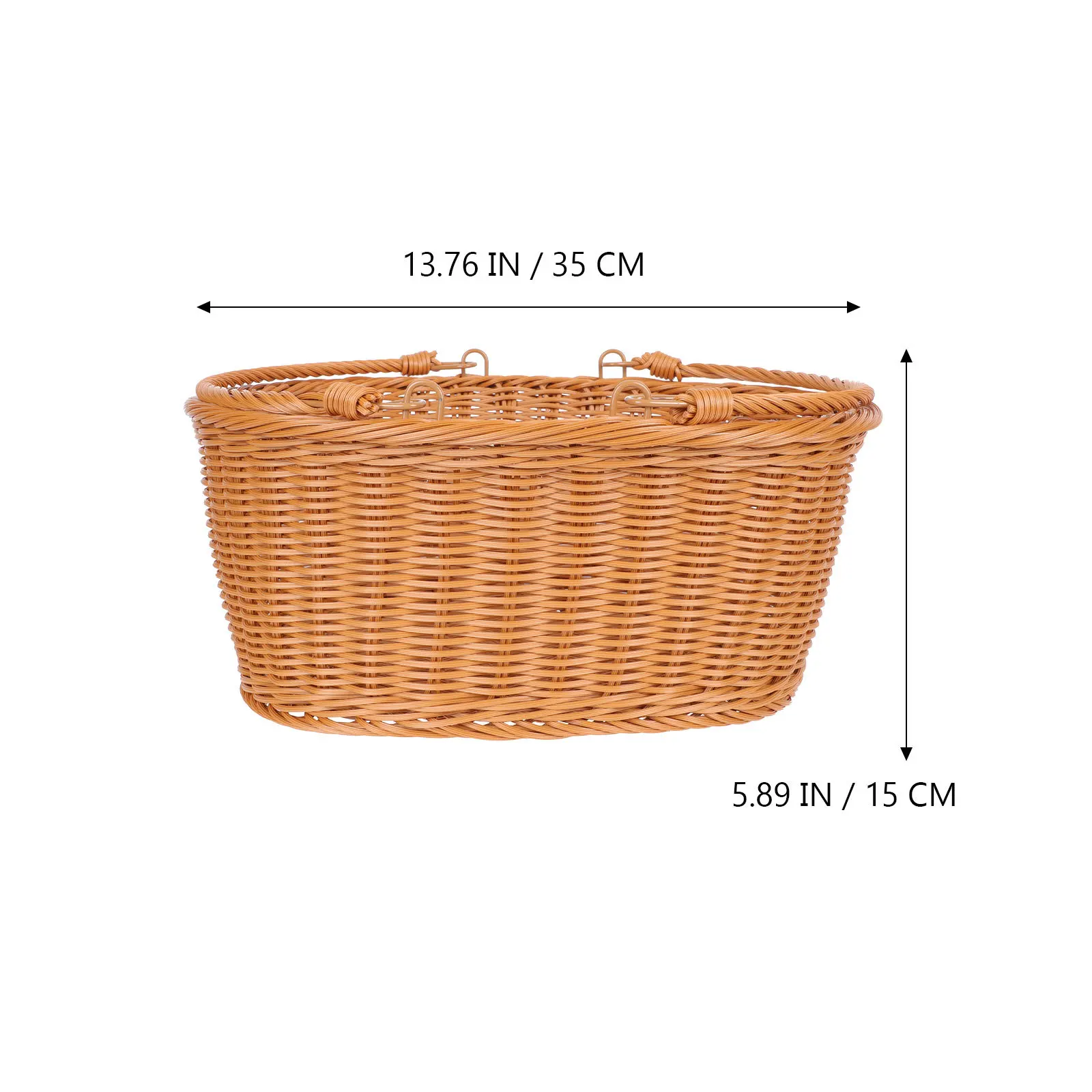 

Woven Fruit Basket Premium Handcrafted Decorative Party Flower Storage Multifunctional Natural Elegant Lightweight Kitchen Bar