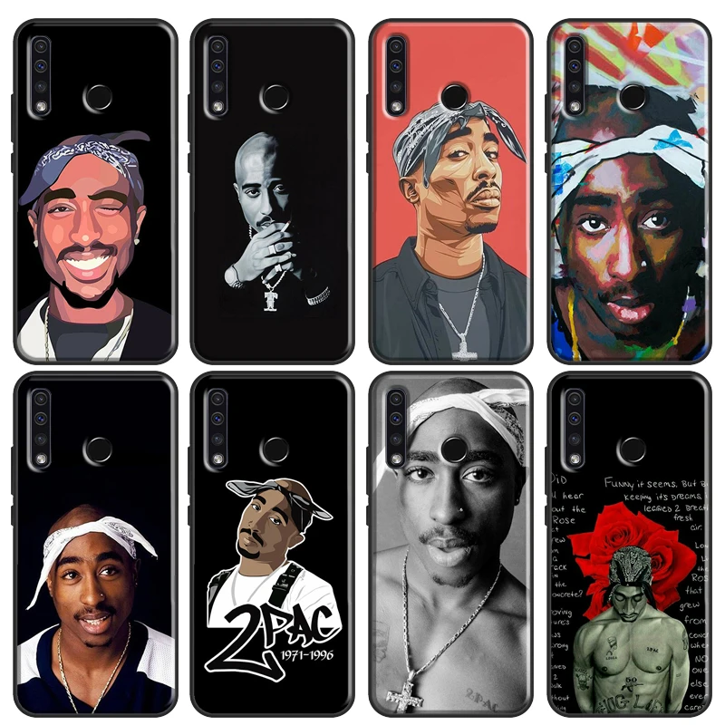 2pac tupac Crown 2 pac Case For Huawei P30 P20 P40 P60 Pro Nova 9 5T P Smart Honor Magic 5 Lite X8 X9a 50 70 Cover