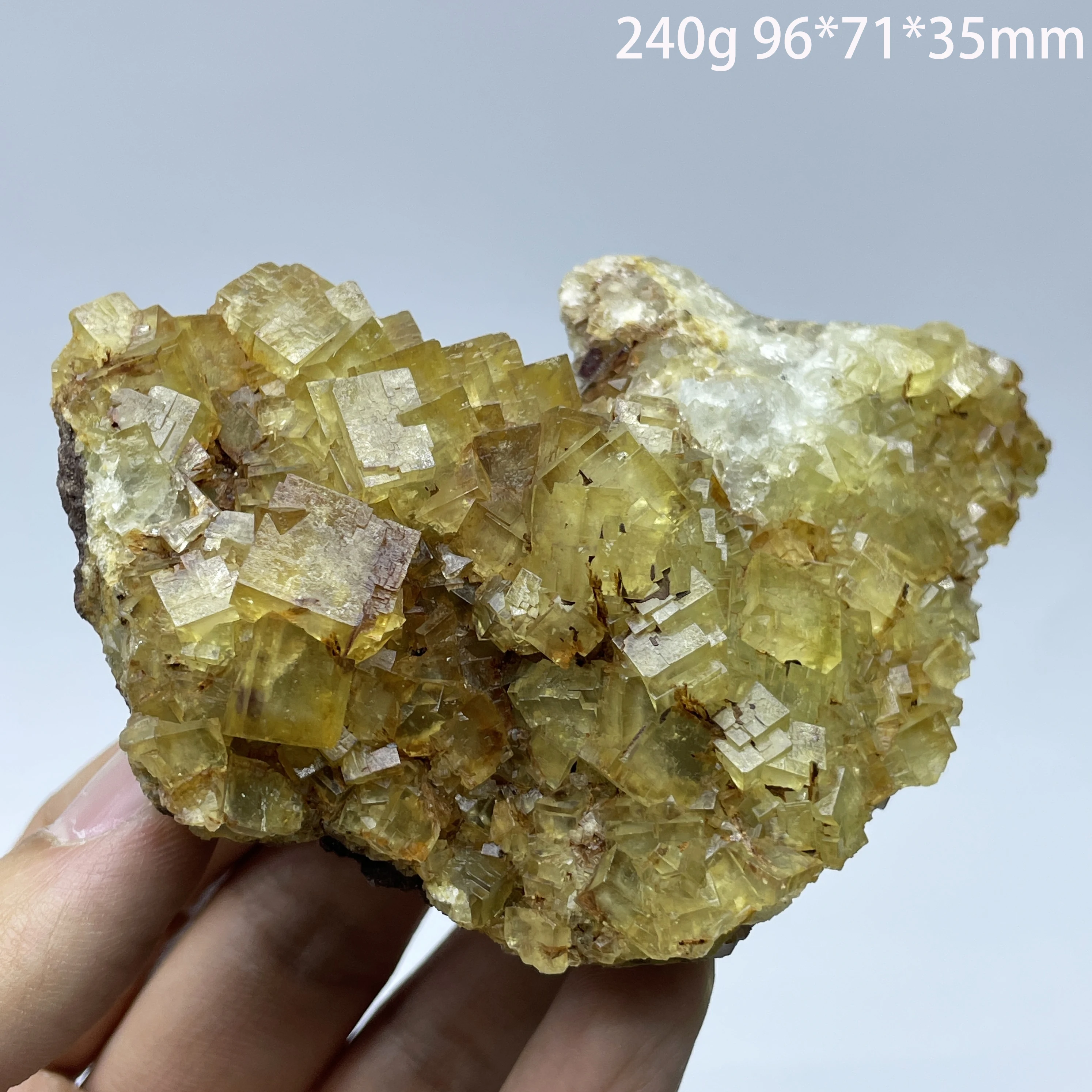 Cristal de Quartz Fluorite Jaune Naturel de Pékin, Spécimen Minéral, Pierre d'Enseignement, Décoration d'Intérieur, Cadeau, Guérison