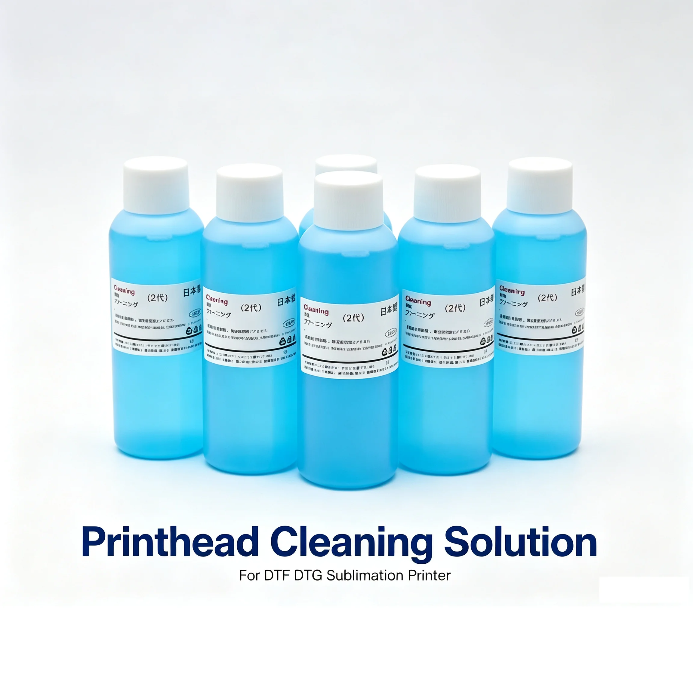 100ML DTF DTG Cleaning Liquid Cleaner Unblock Printhead Washer L1800 1390 L805 DX5 DX6 DX7 I3200 XP600 Print Head Clean Unclog
