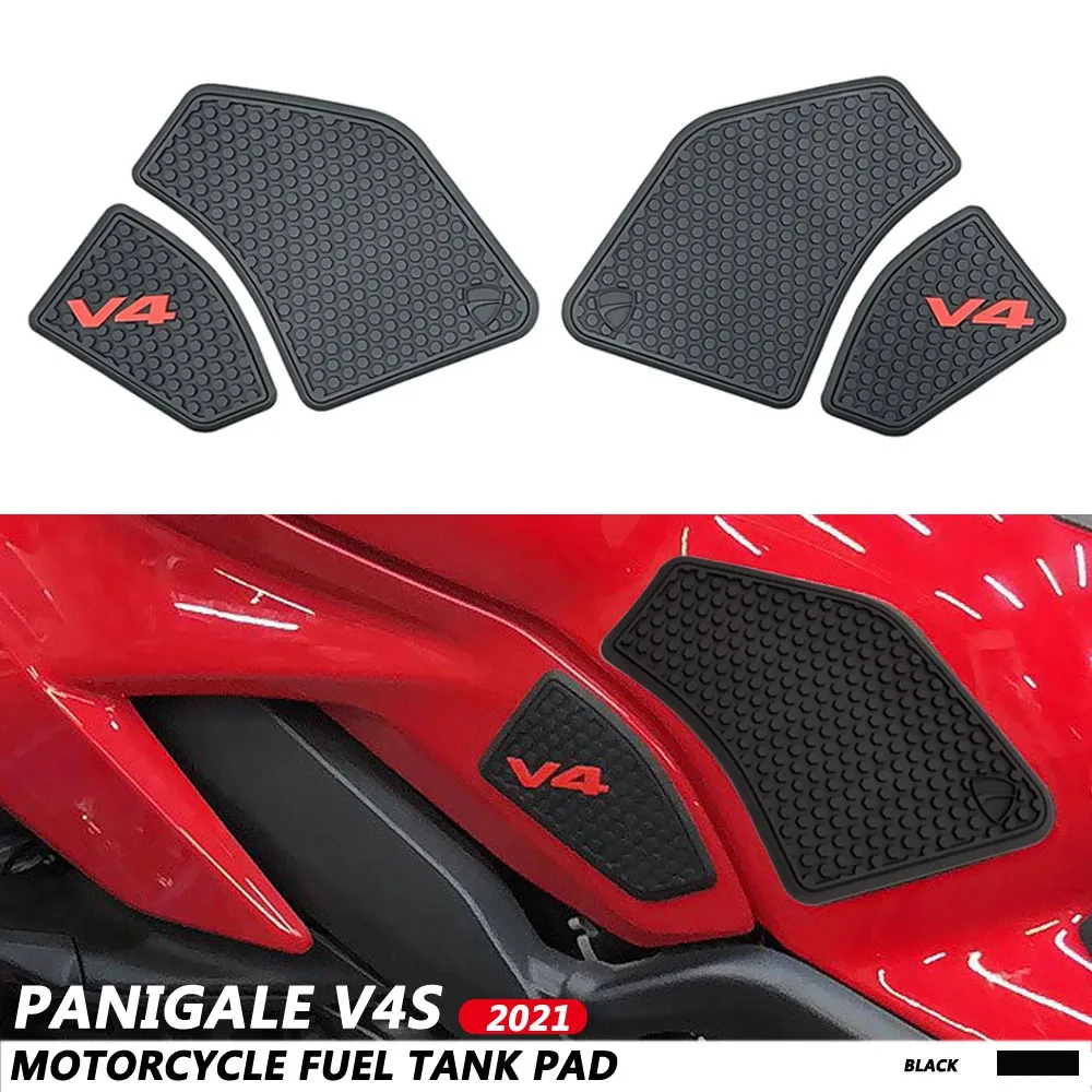 Fit For Ducati Motorcycle Tank Sticker V4 Panigale V4S Streetfighter V4 S 2021 2020 2019 2018 Fuel Tank Grip Pads Knee Traction