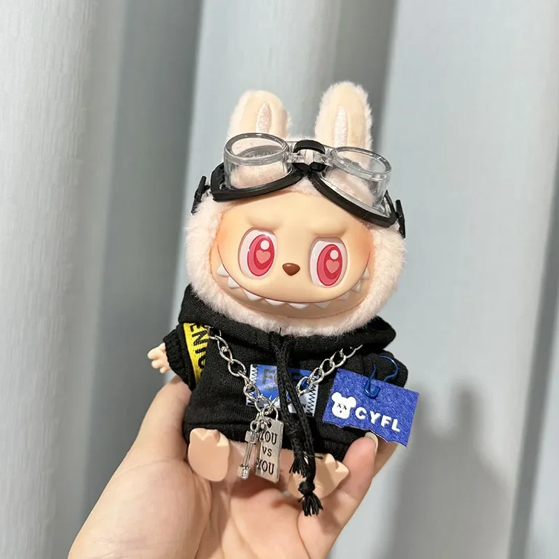 Mini Plush Doll'S Clothes Outfit Accessories For Korea Kpop Exo 15-17 Labubu Idol V1 V2 Pilot jacket suit Clothing Gift